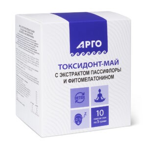 Токсидонт-май с экстрактами пассифлоры и фитомелатонином, 10 саше.